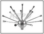 stainless steel hemisphere fountain nozzle